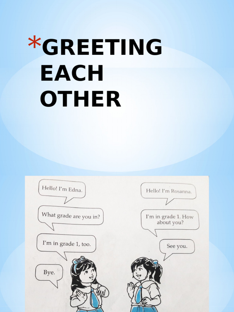 Common Greetings and Drawing Activities | PDF