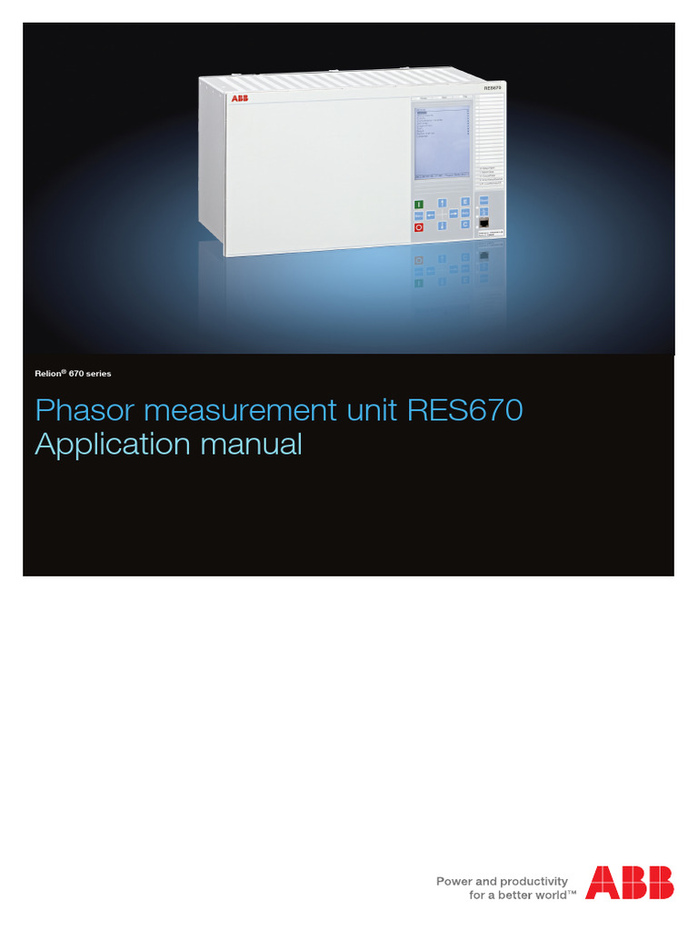 Relion 670 Series Application Manual | PDF | Parameter (Computer ...