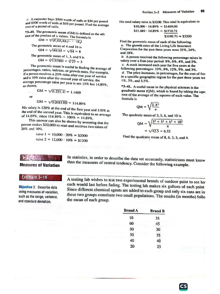 Measures of Variation | PDF