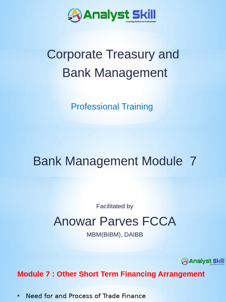 Trade Finance and Banking Training Guide | PDF | Banks | Credit