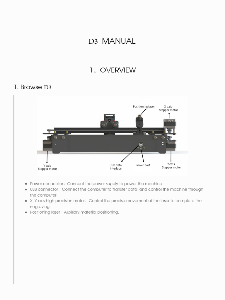 2.Machine Introduction and Software Installation（D3机器简介与软件安装） | PDF ...