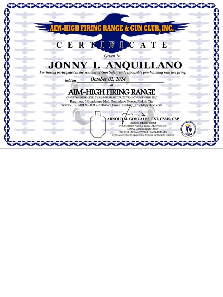 Aimhigh Firing B | PDF