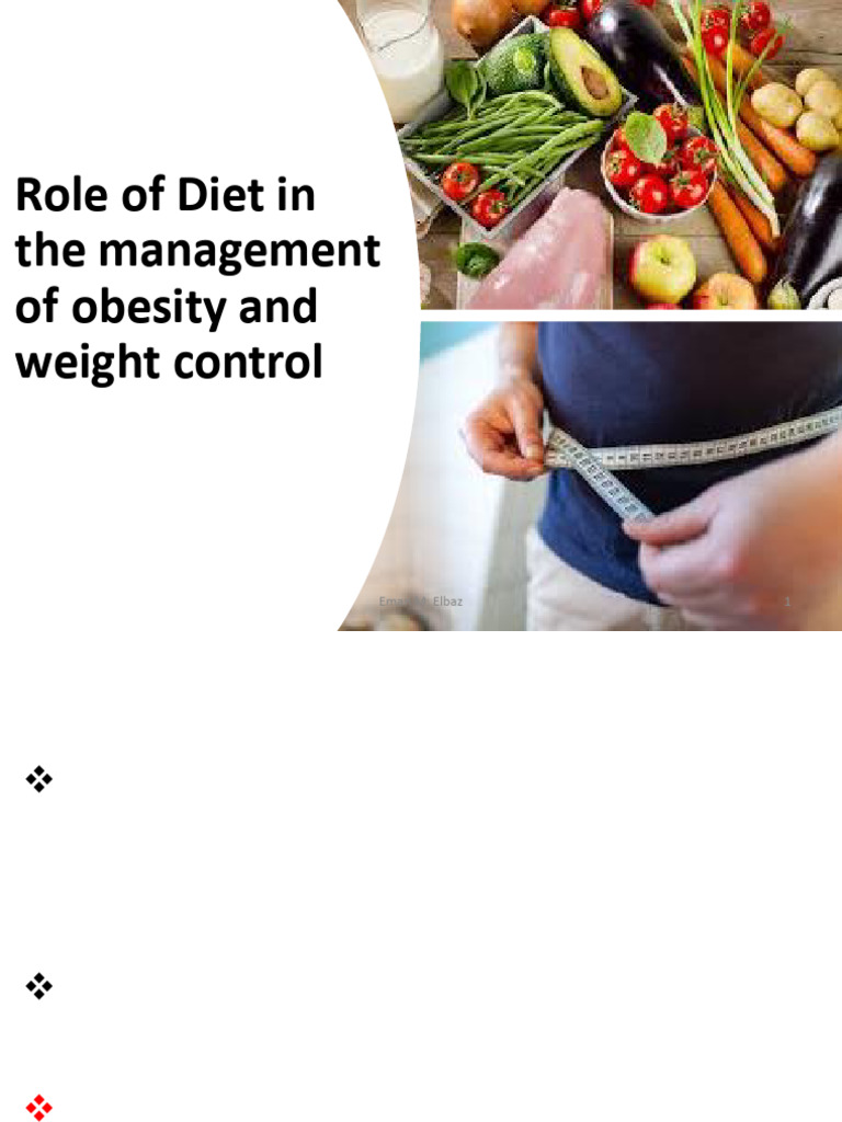 8 - Role Diet in The Management of Obesity and Weight Control | PDF ...