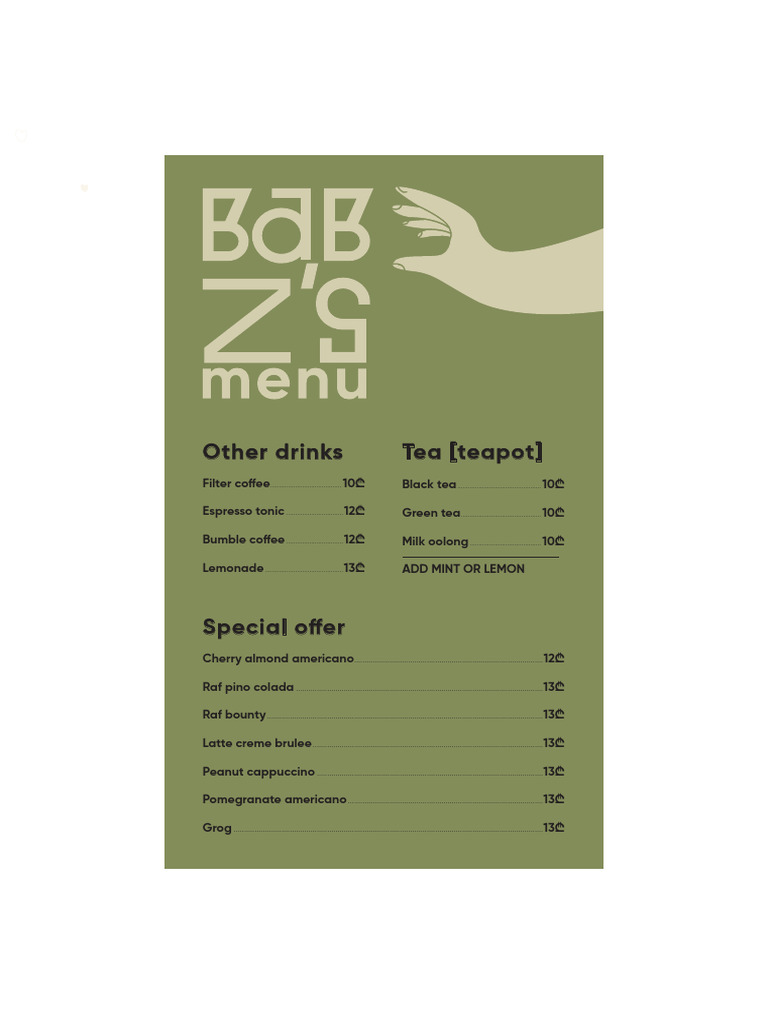 Special Drink Offers and Prices | PDF