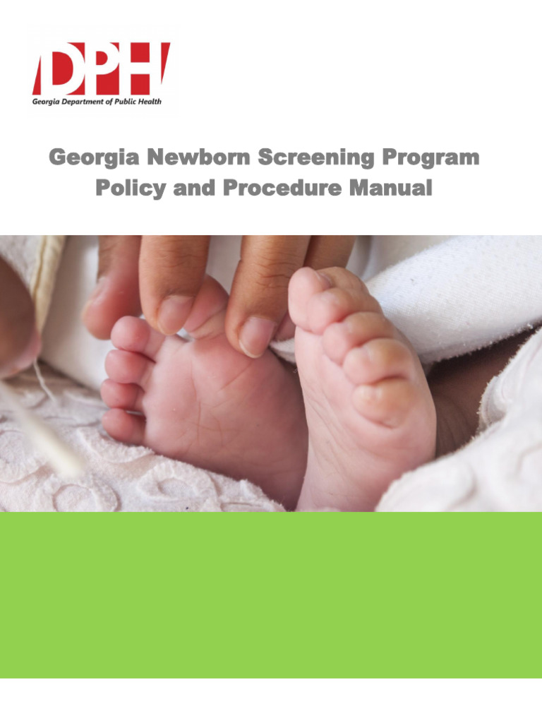 Georgia Newborn Screening Manual Guide | PDF | Medical Specialties