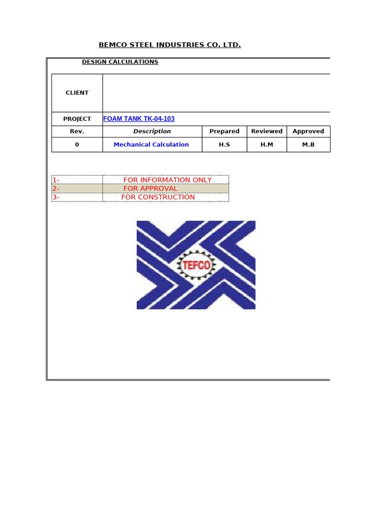 Tank Shell Calculation Api650 | PDF | Thermal Insulation | Pipe (Fluid ...