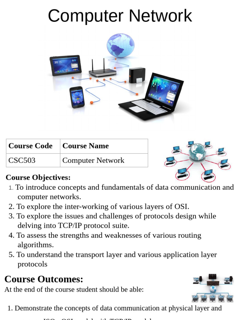 Computer Network Course Overview | PDF | Internet Protocol Suite ...