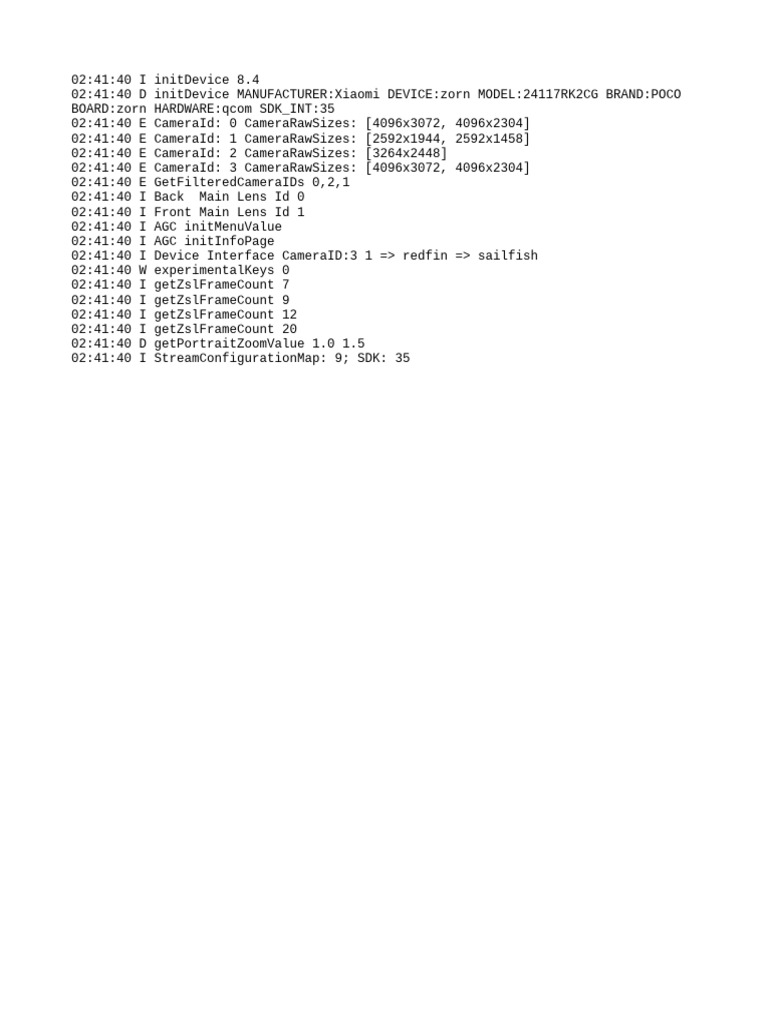 Xiaomi POCO Device Camera Specs | PDF