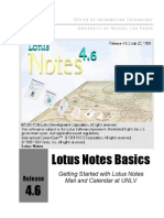 Lotus Notes Basics Manual