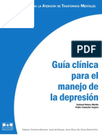 Guía Clínica para El Manejo de La Depresión