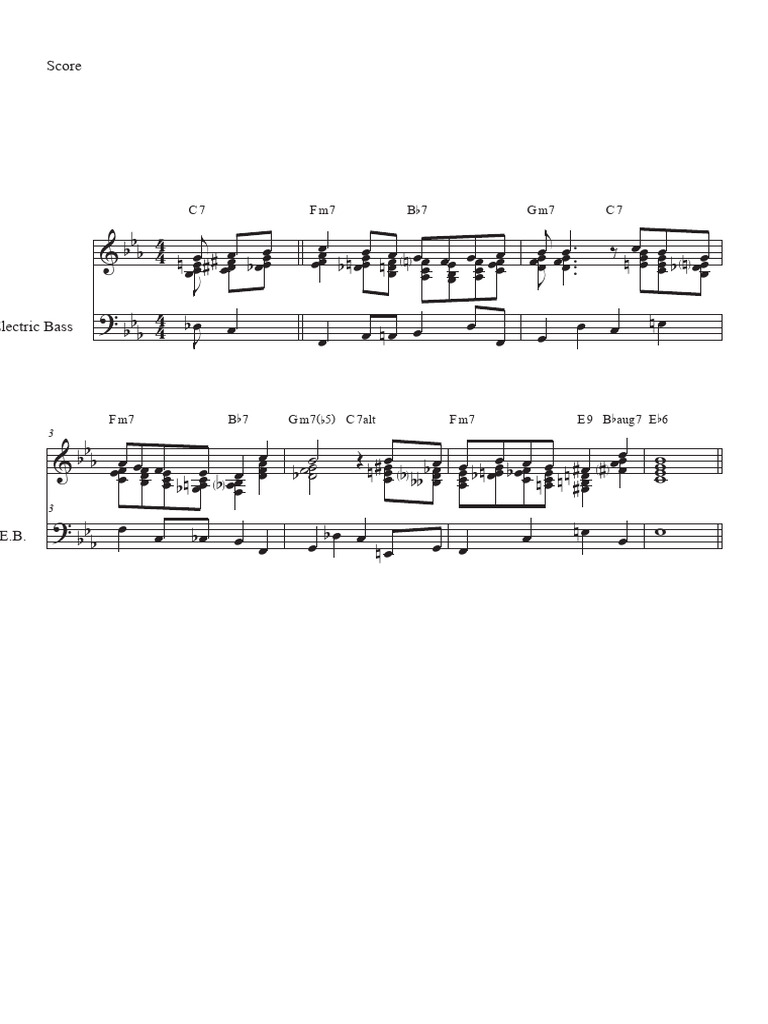 Block Chords - Score | PDF