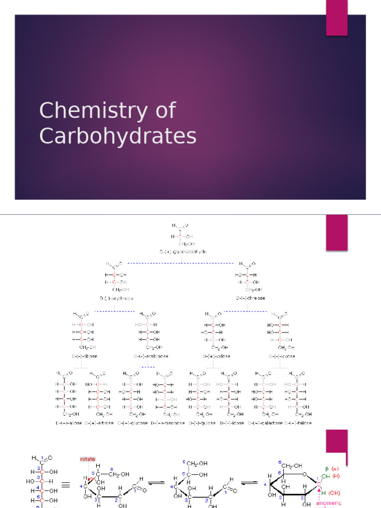 Carbohydrate Chemistry Overview | PDF | Glucose | Carbohydrates