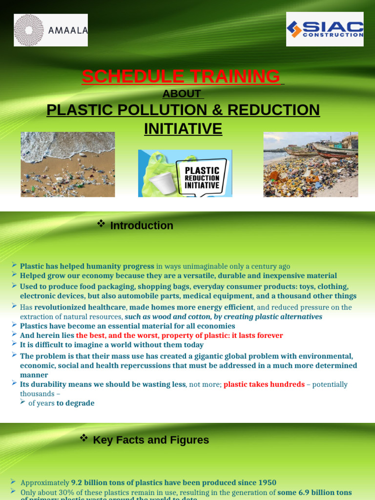 Training on Plastic Pollution Solutions | PDF | Plastic | Waste
