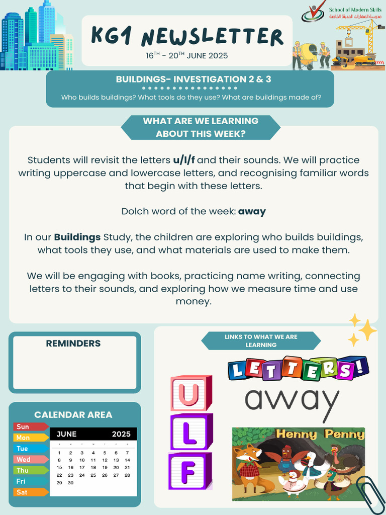 Weekly Newsletter 16 - 20 June | PDF
