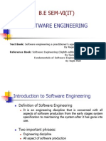 Software Engineering: B.E Sem-Vi (It)