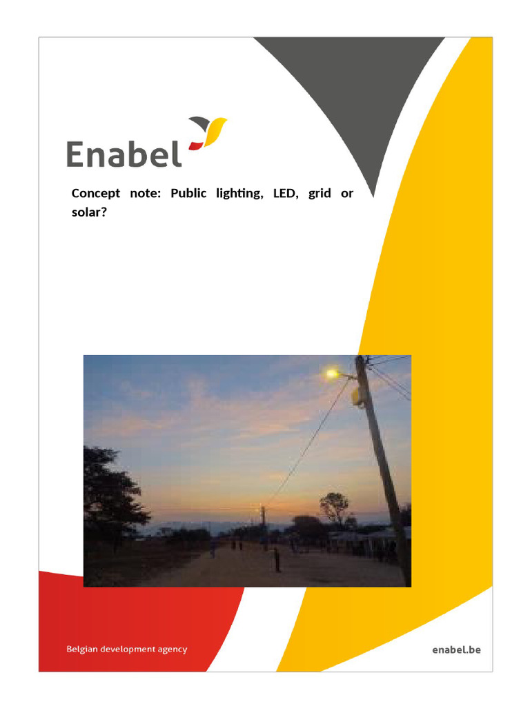 Energy Efficient Street Lighting in Mozambique | PDF | Street Light ...