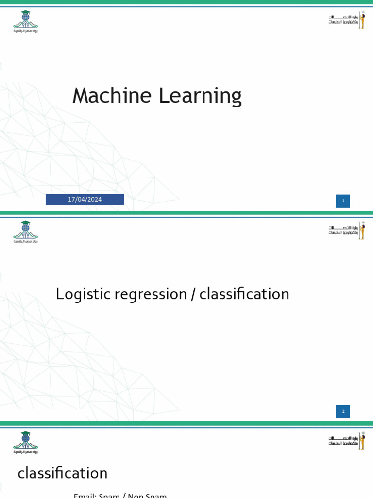 Logistic Regression and KNN Overview | PDF | Statistical Classification ...