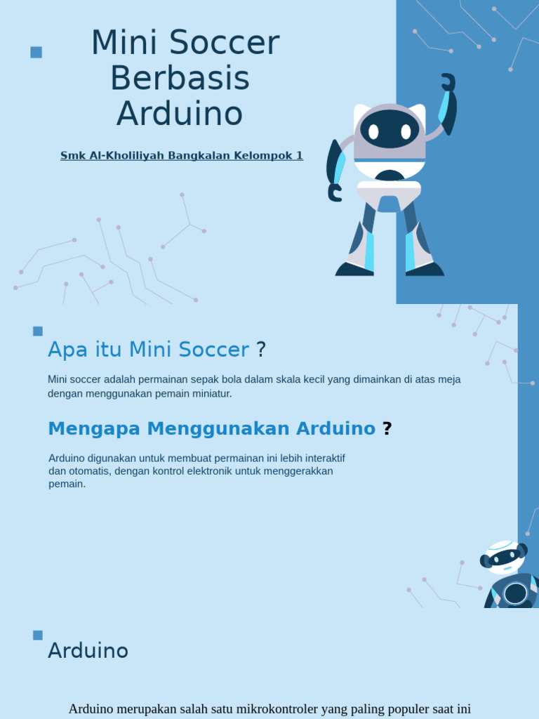 Robotic Mini Soccer Roni & Anwar | PDF