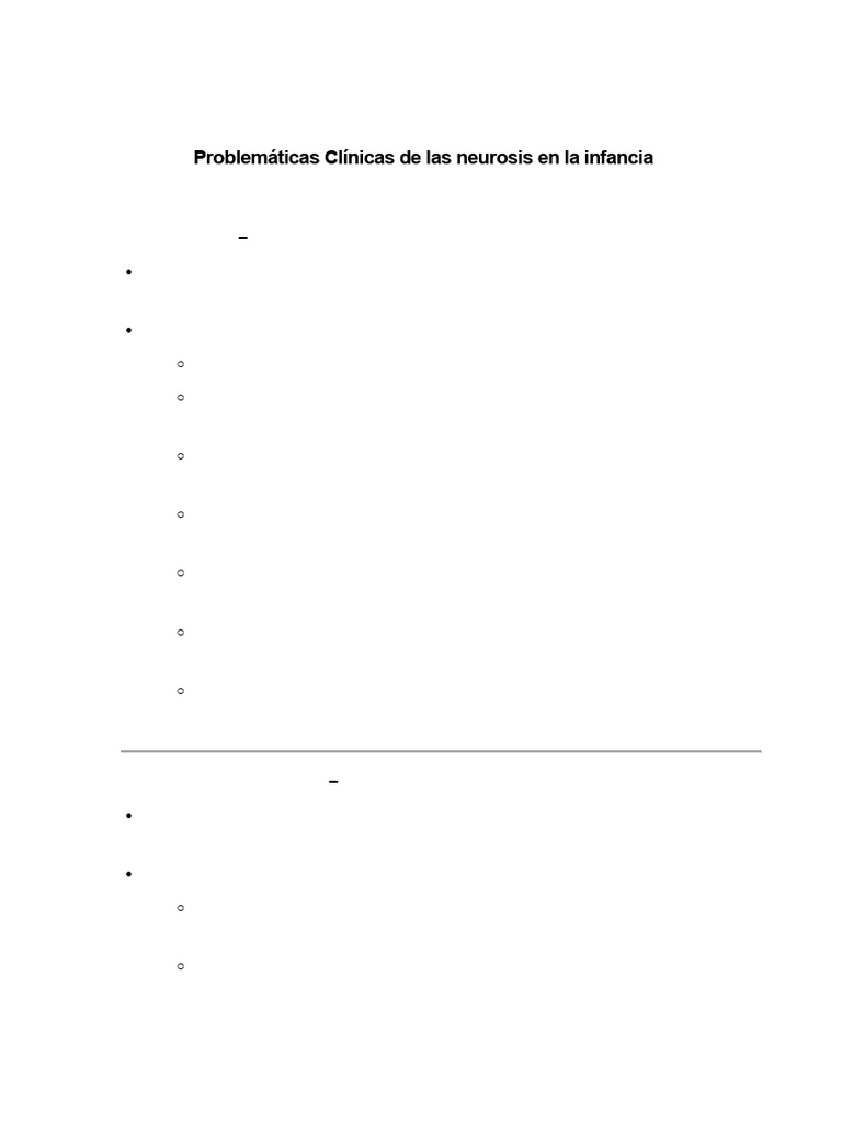 Angustias y Fobias en la Infancia | PDF | Neurosis | Temor