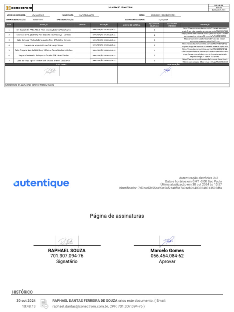 Fvc 8.4 - 04 Solicitação Ferramentas | PDF