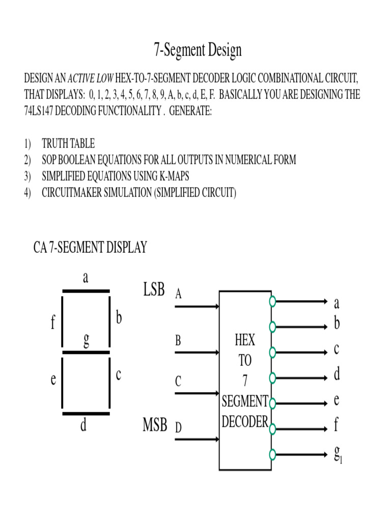 HW - 7-Segment Design | PDF