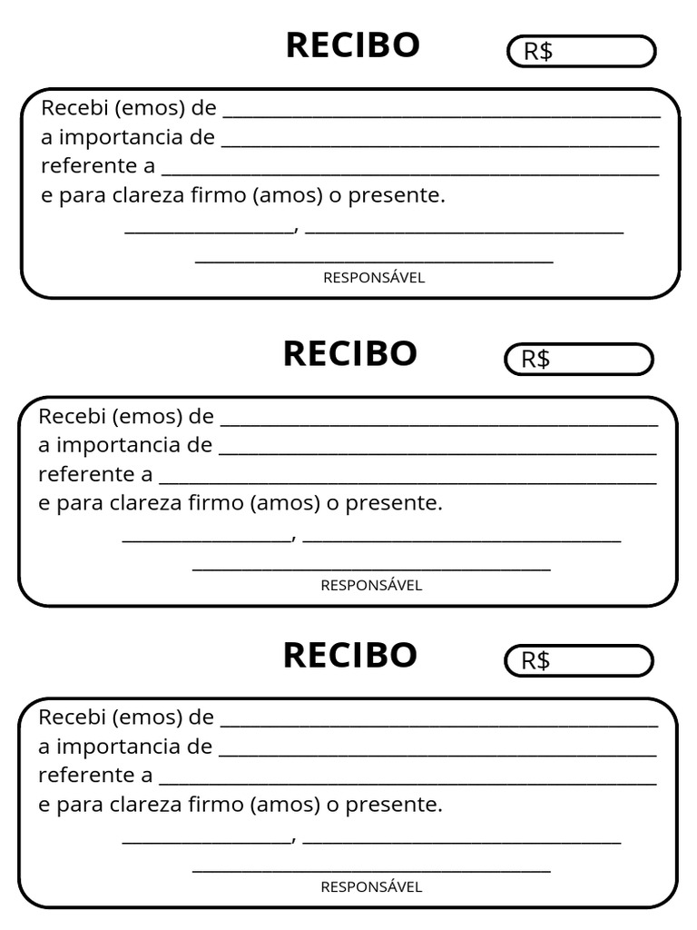 Modelo de Recibo Simples | PDF