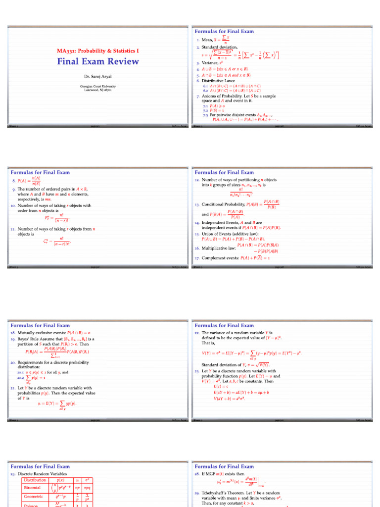 Final Exam 3 Review | PDF