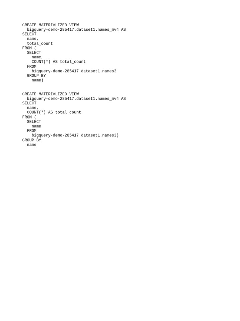 Materialized+Views+ +patterns | PDF