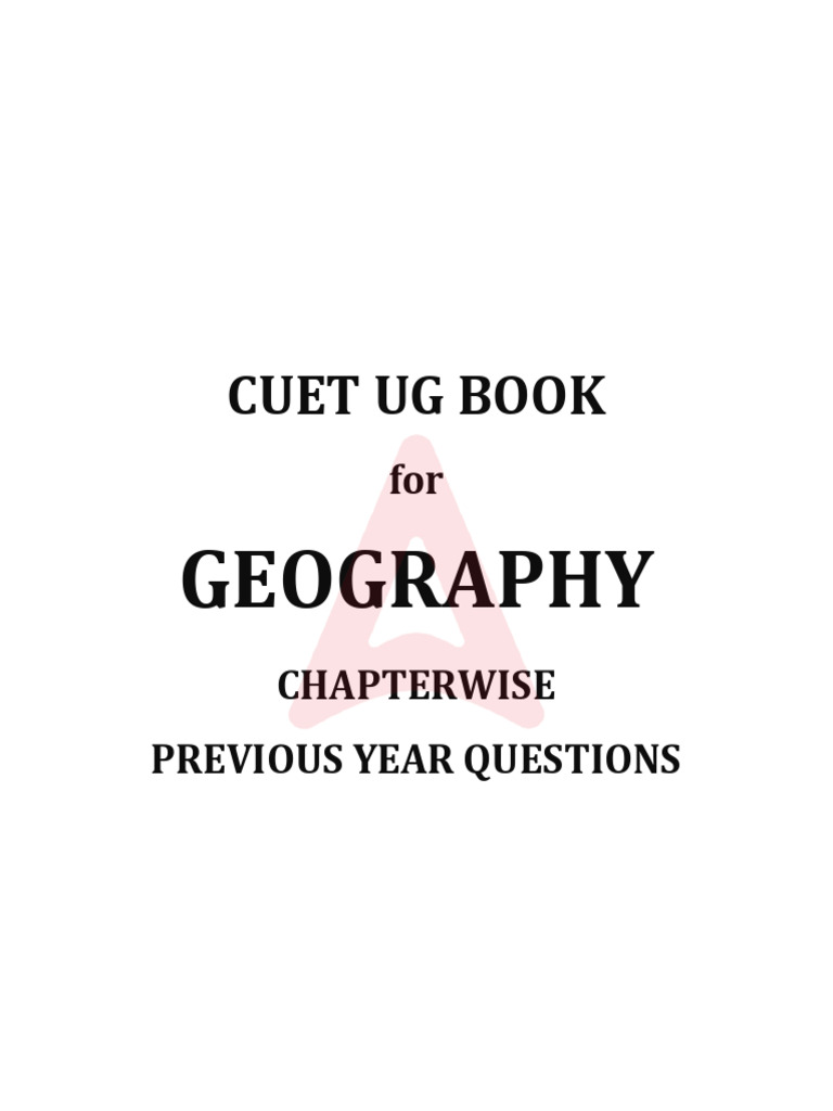 Geography P Yp Book | PDF | Geography