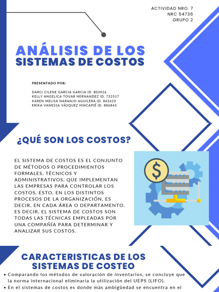 Análisis de Sistemas de Costos Empresariales | PDF | Business | Costo