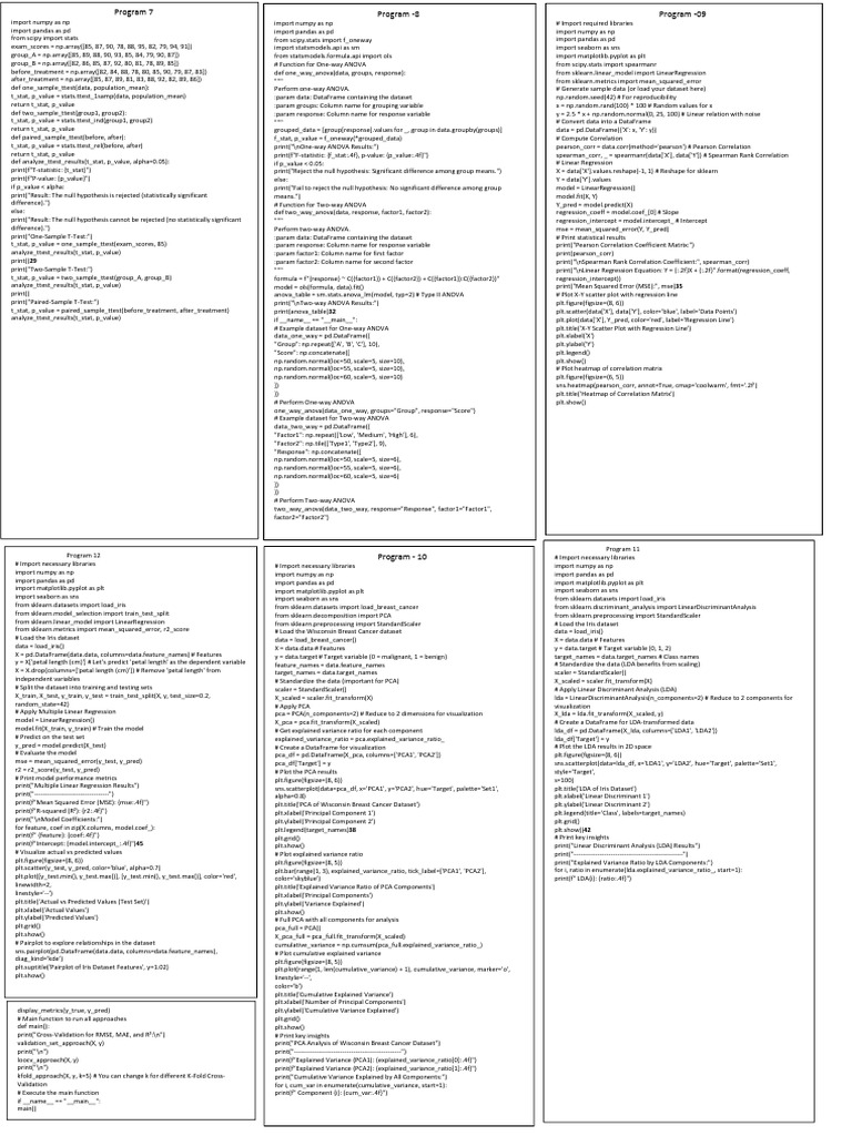Statistical Tests in Python Code | PDF | P Value | Statistics