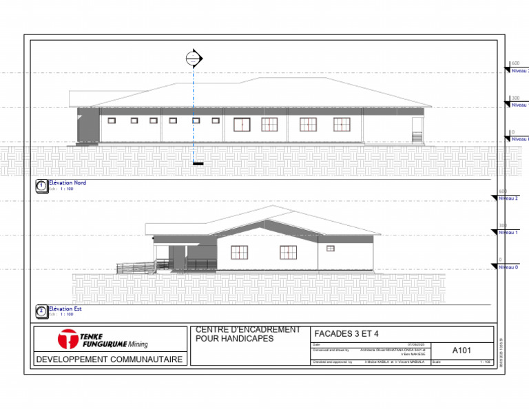 Plans des façades du centre handicapés | PDF