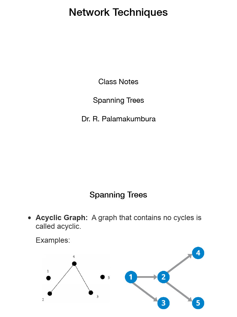 Understanding Spanning Trees in Graphs | PDF
