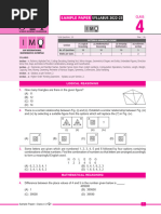 2025 Math Olympiad Sample Paper | PDF