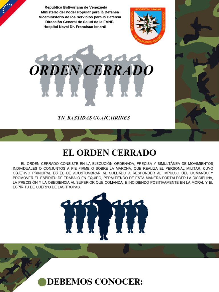 Ejecución del Orden Cerrado Militar | PDF