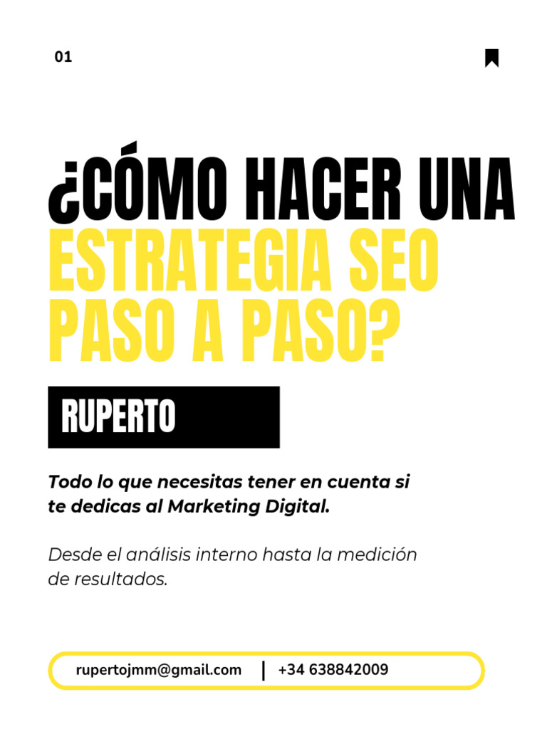 ¿Cómo Crear Una Estrategia SEO Profesional en 2025 | PDF ...