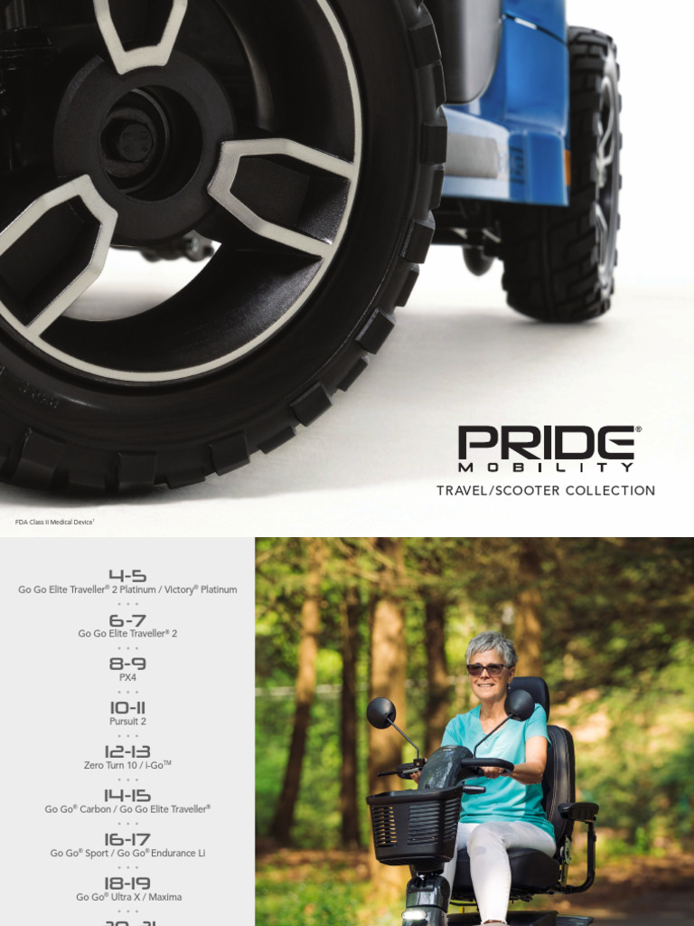 Pride Mobility Scooter Catalog | PDF | Lithium Ion Battery | Automotive ...