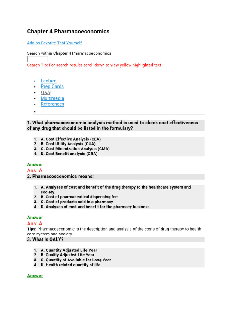 Understanding Pharmacoeconomics Basics | PDF | Cost Effectiveness ...