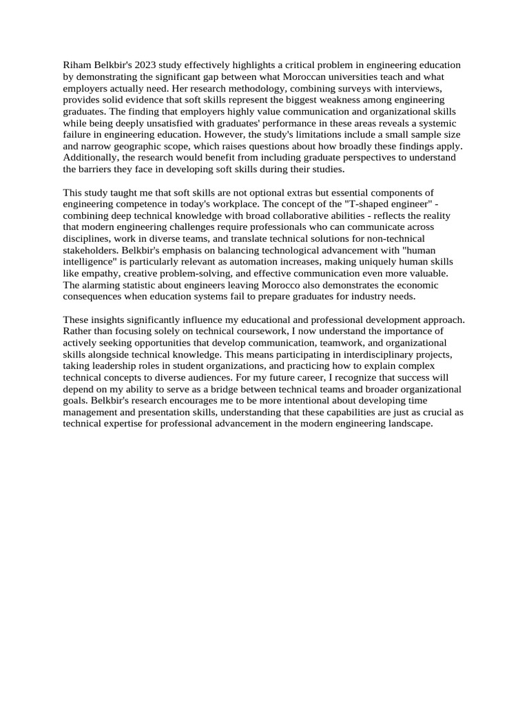 Bridging Skills Gap in Engineering Education | PDF | Engineering ...