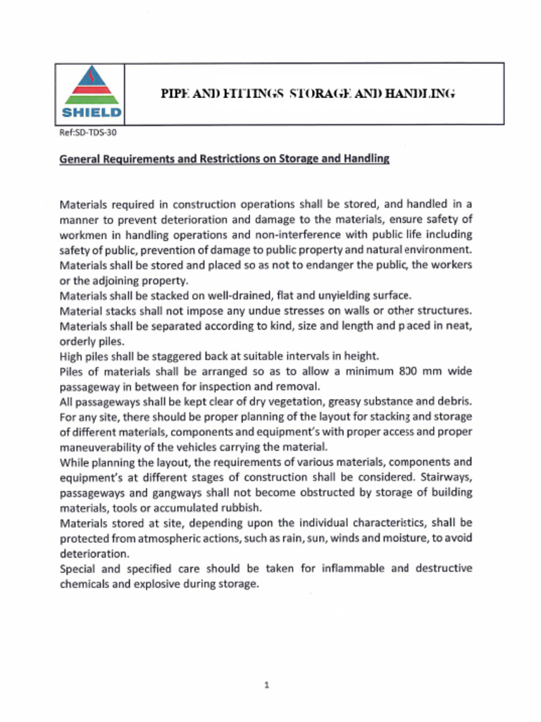 Pipe and Fittings Installation Guide | PDF | Pipe (Fluid Conveyance ...