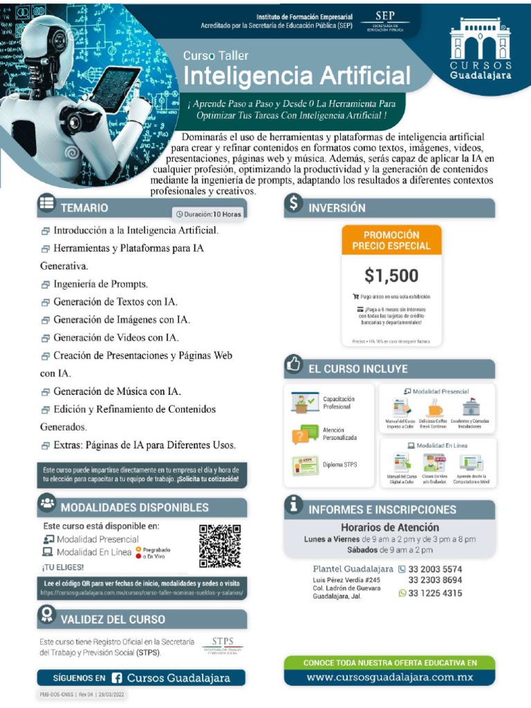 Curso Taller Inteligencia Artificial | PDF