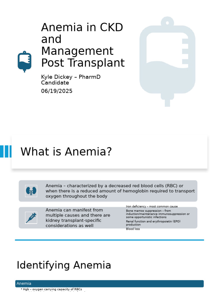 Anemia Transplant | PDF | Anemia | Medical Specialties