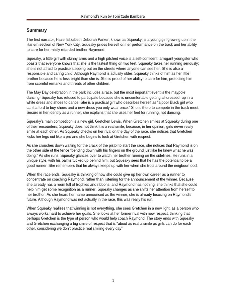 2016 Raymond's Run Analysis | PDF | Plot (Narrative)