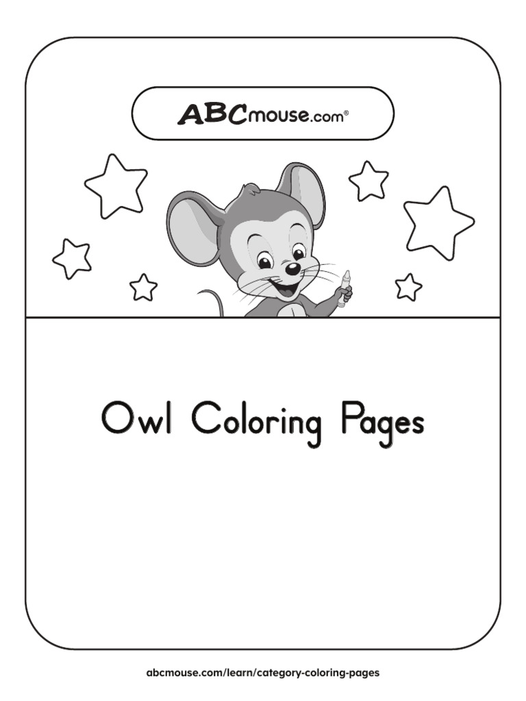 ABCmouse Combined Owl Coloring Pages | PDF