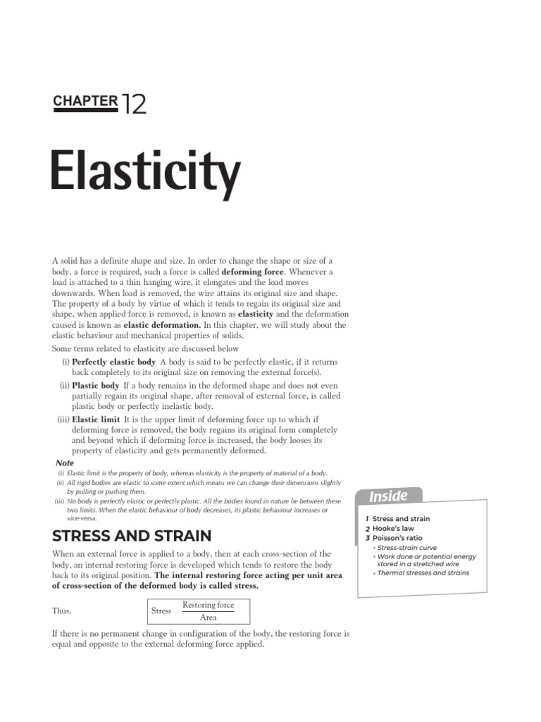 DC Pandey Elasticity | PDF | Deformation (Engineering) | Stress (Mechanics)