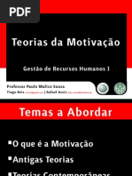 Teorias da Motivação - Power Point