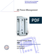 GE Power Management: Modular Voltage Relays