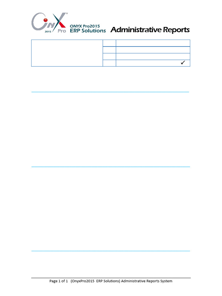 Administrative Reports Overview | PDF | Inventory | Economies