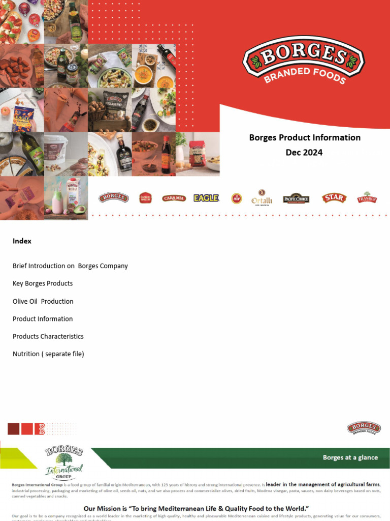 Borges Olive Oil Product Overview | PDF | Cooking