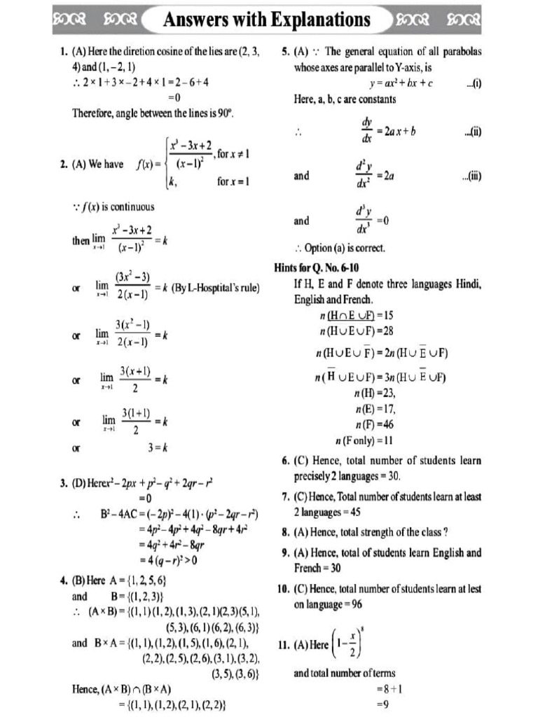 Mock 6 Sol. | PDF